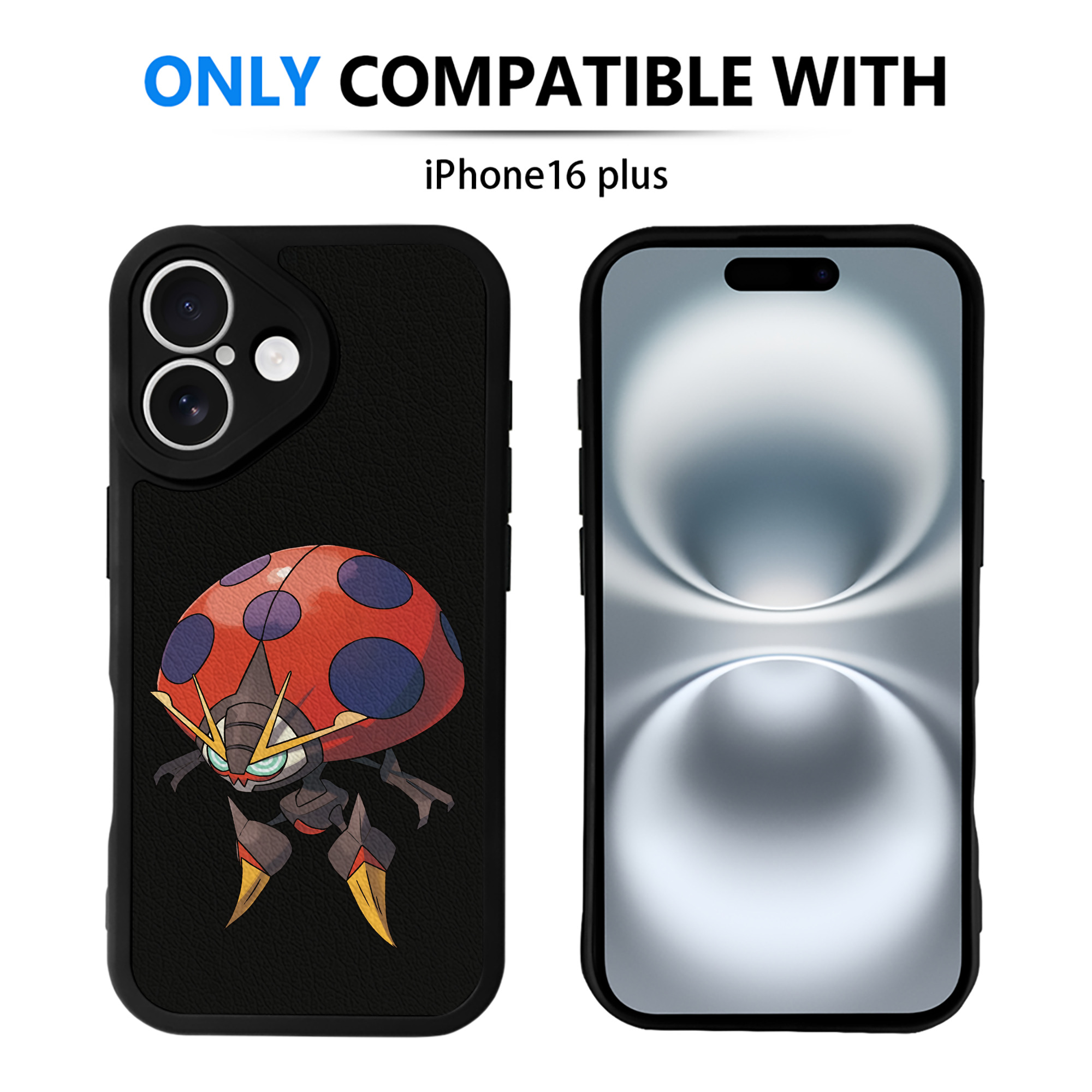 （画像用） ポケットモンスター Pokémon 【iPhone 16シリーズ対応】シリコンスマホケース（レザー調） 材質：シリコン